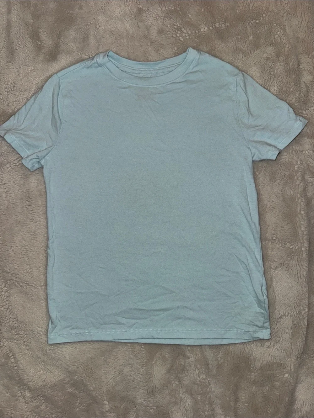 Cat & Jack Light Blue Crew Neck Short Sleeve Tee